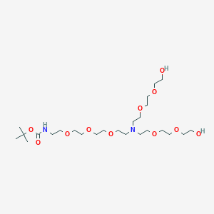 molecular formula C25H52N2O11 B609477 N-(Boc-PEG3)-N-bis(PEG2-alcohol) CAS No. 2055042-60-7