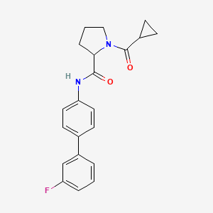 1-(cyclopropylcarbonyl)-N-(3'-fluoro-4-biphenylyl)prolinamide