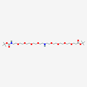 molecular formula C30H60N2O12 B609479 N-(Boc-PEG4)-NH-PEG4-t-butyl ester CAS No. 2112737-17-2