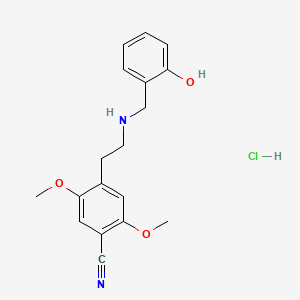 molecular formula C18H21ClN2O3 B609482 NBOH-2C-CN hydrochloride CAS No. 1539266-32-4