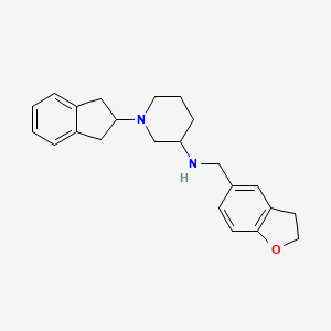 N-(2,3-dihydro-1-benzofuran-5-ylmethyl)-1-(2,3-dihydro-1H-inden-2-yl)piperidin-3-amine