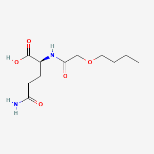 molecular formula C11H20N2O5 B609485 N-Butoxyacetylglutamine CAS No. 153235-89-3