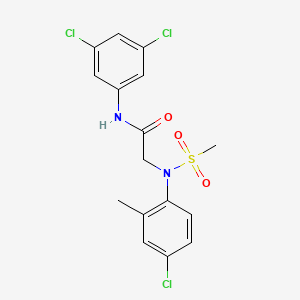 N~2~-(4-chloro-2-methylphenyl)-N~1~-(3,5-dichlorophenyl)-N~2~-(methylsulfonyl)glycinamide