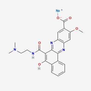 molecular formula C23H21N4NaO5 B609489 NCU-190Na CAS No. 120602-99-5