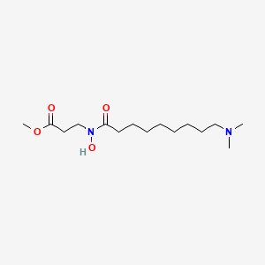 molecular formula C15H30N2O4 B609495 N-(9-二甲氨基-1-氧代壬基)-N-羟基-β-丙氨酸甲酯 CAS No. 1239468-48-4