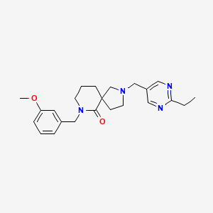 2-[(2-ethyl-5-pyrimidinyl)methyl]-7-(3-methoxybenzyl)-2,7-diazaspiro[4.5]decan-6-one