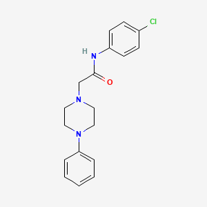 N-(4-chlorophenyl)-2-(4-phenylpiperazin-1-yl)acetamide