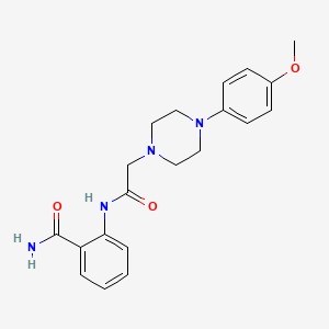 2-({2-[4-(4-METHOXYPHENYL)PIPERAZINO]ACETYL}AMINO)BENZAMIDE