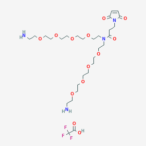 molecular formula C27H50N4O11 B609597 N-mal-n-bis(peg4-amine)tfasalt CAS No. 2128735-22-6