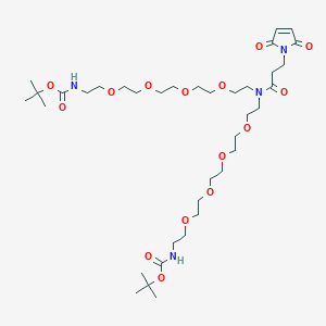 molecular formula C37H66N4O15 B609598 N-Mal-N-bis(PEG4-NH-Boc) CAS No. 2128735-27-1
