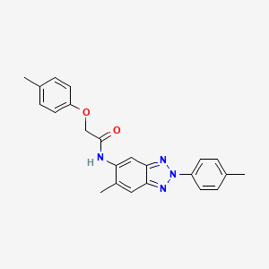 N-[6-methyl-2-(4-methylphenyl)-2H-benzotriazol-5-yl]-2-(4-methylphenoxy)acetamide