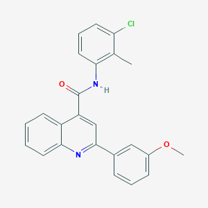 N-(3-chloro-2-methylphenyl)-2-(3-methoxyphenyl)quinoline-4-carboxamide