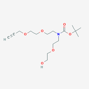 molecular formula C16H29NO6 B609632 N-(PEG1-OH)-N-Boc-PEG2-propargyl CAS No. 2100306-85-0