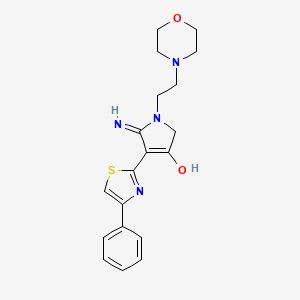 5-amino-1-(2-morpholin-4-ylethyl)-4-(4-phenyl-1,3-thiazol-2-yl)-1,2-dihydro-3H-pyrrol-3-one