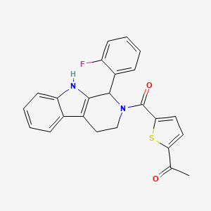 1-(5-{[1-(2-fluorophenyl)-1,3,4,9-tetrahydro-2H-beta-carbolin-2-yl]carbonyl}-2-thienyl)ethanone