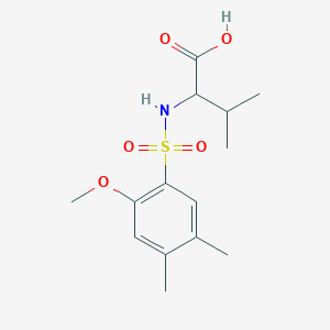 2-[(2-Methoxy-4,5-dimethylphenyl)sulfonylamino]-3-methylbutanoic acid