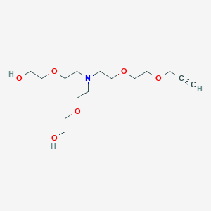 molecular formula C15H29NO6 B609635 N-(炔丙基-PEG2)-N-双(PEG1-醇) CAS No. 2100306-62-3