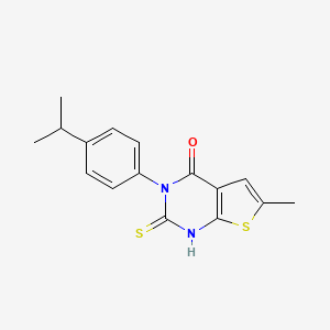 3-(4-isopropylphenyl)-2-mercapto-6-methylthieno[2,3-d]pyrimidin-4(3H)-one