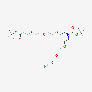 molecular formula C25H45NO9 B609636 N-(Propargyl-PEG2)-N-Boc-PEG3-t-butyl ester CAS No. 2093152-78-2
