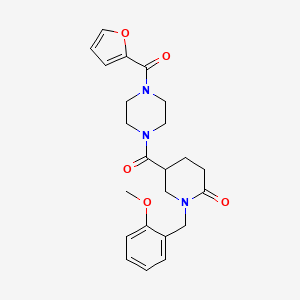 5-{[4-(2-furoyl)-1-piperazinyl]carbonyl}-1-(2-methoxybenzyl)-2-piperidinone