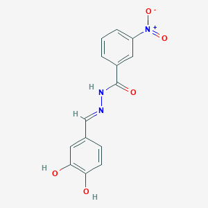 N-[(E)-(3,4-dihydroxyphenyl)methylideneamino]-3-nitrobenzamide