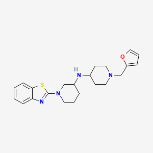 1-(1,3-benzothiazol-2-yl)-N-[1-(2-furylmethyl)-4-piperidinyl]-3-piperidinamine