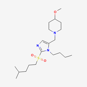 1-({1-butyl-2-[(4-methylpentyl)sulfonyl]-1H-imidazol-5-yl}methyl)-4-methoxypiperidine