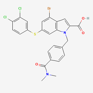 molecular formula C25H19BrCl2N2O3S B609643 Rheb inhibitor NR1 CAS No. 2216763-38-9