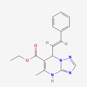 ethyl 5-methyl-7-(2-phenylvinyl)-4,7-dihydro[1,2,4]triazolo[1,5-a]pyrimidine-6-carboxylate