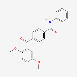 4-(2,5-dimethoxybenzoyl)-N-phenylbenzamide