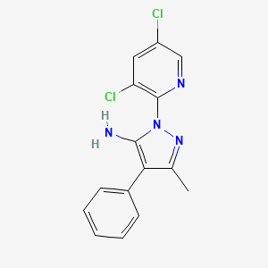 1-(3,5-DICHLORO-2-PYRIDYL)-3-METHYL-4-PHENYL-1H-PYRAZOL-5-AMINE