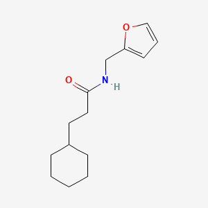 3-cyclohexyl-N-(furan-2-ylmethyl)propanamide