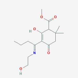 methyl 2-hydroxy-3-[N-(2-hydroxyethyl)-C-propylcarbonimidoyl]-6,6-dimethyl-4-oxocyclohex-2-ene-1-carboxylate