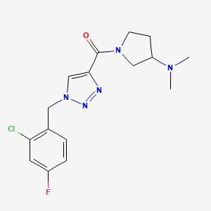 1-{[1-(2-chloro-4-fluorobenzyl)-1H-1,2,3-triazol-4-yl]carbonyl}-N,N-dimethyl-3-pyrrolidinamine