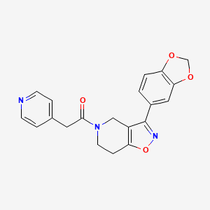 3-(1,3-benzodioxol-5-yl)-5-(4-pyridinylacetyl)-4,5,6,7-tetrahydroisoxazolo[4,5-c]pyridine