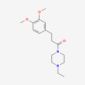 1-[3-(3,4-dimethoxyphenyl)propanoyl]-4-ethylpiperazine