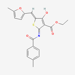 ethyl 2-[(4-methylbenzoyl)amino]-5-[(5-methyl-2-furyl)methylene]-4-oxo-4,5-dihydro-3-thiophenecarboxylate