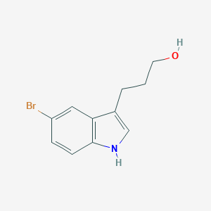 molecular formula C11H12BrNO B060967 3-(5-bromo-1H-indol-3-yl)propan-1-ol CAS No. 165250-34-0