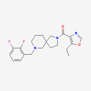 7-(2,3-difluorobenzyl)-2-[(5-ethyl-1,3-oxazol-4-yl)carbonyl]-2,7-diazaspiro[4.5]decane