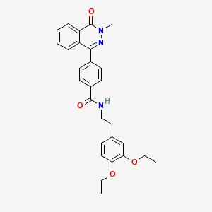 N-[2-(3,4-diethoxyphenyl)ethyl]-4-(3-methyl-4-oxo-3,4-dihydrophthalazin-1-yl)benzamide