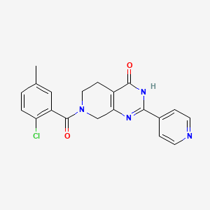 7-(2-chloro-5-methylbenzoyl)-2-pyridin-4-yl-5,6,7,8-tetrahydropyrido[3,4-d]pyrimidin-4(3H)-one