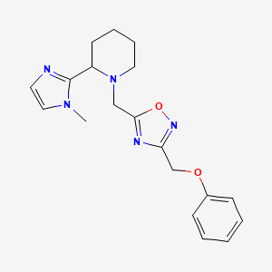 2-(1-methyl-1H-imidazol-2-yl)-1-{[3-(phenoxymethyl)-1,2,4-oxadiazol-5-yl]methyl}piperidine