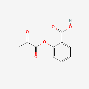 molecular formula C10H8O5 B609704 2-((2-Oxopropanoyl)oxy)benzoic acid CAS No. 856095-68-6