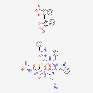 molecular formula C71H84N10O16S2 B609711 SMS 201-995 pa LAR CAS No. 135467-16-2