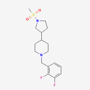 molecular formula C17H24F2N2O2S B6097137 1-(2,3-difluorobenzyl)-4-[1-(methylsulfonyl)-3-pyrrolidinyl]piperidine 