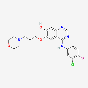 molecular formula C21H22ClFN4O3 B609716 O-Desmethyl Gefitinib CAS No. 847949-49-9