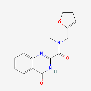 N-(2-furylmethyl)-N-methyl-4-oxo-3,4-dihydro-2-quinazolinecarboxamide