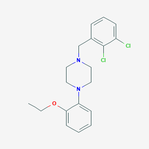 molecular formula C19H22Cl2N2O B6097238 1-(2,3-dichlorobenzyl)-4-(2-ethoxyphenyl)piperazine 