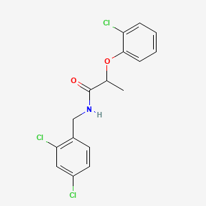 molecular formula C16H14Cl3NO2 B6097281 2-(2-chlorophenoxy)-N-(2,4-dichlorobenzyl)propanamide 