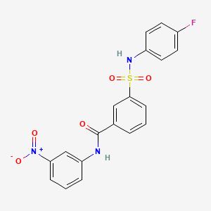 3-[(4-fluorophenyl)sulfamoyl]-N-(3-nitrophenyl)benzamide